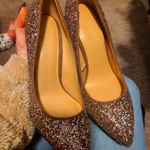 Bershka 37 glitter heel